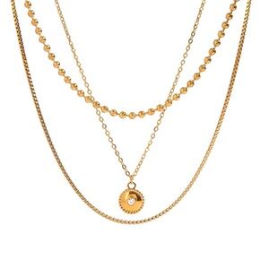 18K Gold Plated Layered Necklace